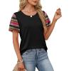 image:imageWIHOLL Womens Summer Tops Trendy Ruffle Sleeve Shirts Casual Chiffon Blouses Beach Vacation ClothesVintage Boho