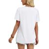 image:imageWIHOLL Womens Summer Tops Trendy Short Sleeve T Shirts Pleated Crewneck Tees Blouses Dressy Casual Outfits Fashion Clothing1white