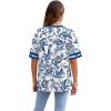 image:imageWIHOLL Womens T Shirts Loose Fit Short Sleeve Tees Crew Neck Color Block Summer Tops 2026 FashionBoho Print