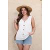 image:imageWIHOLL Womens Tank Tops Loose Casual Summer Tops Eyelet V Neck Basic Sleeveless Shirts Trendy 2026Awhite