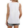image:imageWIHOLL Womens Tank Tops Loose Casual Summer Tops Eyelet V Neck Basic Sleeveless Shirts Trendy 2026Awhite