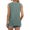 image:imageWIHOLL Womens Tank Tops Loose Casual Summer Tops Eyelet V Neck Basic Sleeveless Shirts Trendy 2026Beangreen
