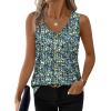 image:imageWIHOLL Womens Tank Tops Loose Casual Summer Tops Eyelet V Neck Basic Sleeveless Shirts Trendy 2026Blue Print
