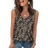 image:imageWIHOLL Womens Tank Tops Loose Casual Summer Tops Eyelet V Neck Basic Sleeveless Shirts Trendy 2026Leopard