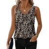 image:imageWIHOLL Womens Tank Tops Loose Casual Summer Tops Eyelet V Neck Basic Sleeveless Shirts Trendy 2026Leopard