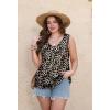 image:imageWIHOLL Womens Tank Tops Loose Casual Summer Tops Eyelet V Neck Basic Sleeveless Shirts Trendy 2026Leopard