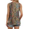 image:imageWIHOLL Womens Tank Tops Loose Casual Summer Tops Eyelet V Neck Basic Sleeveless Shirts Trendy 2026Orange Ethnic Floral