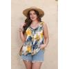 image:imageWIHOLL Womens Tank Tops Loose Casual Summer Tops Eyelet V Neck Basic Sleeveless Shirts Trendy 2026Patternedflower