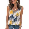 image:imageWIHOLL Womens Tank Tops Loose Casual Summer Tops Eyelet V Neck Basic Sleeveless Shirts Trendy 2026Patternedflower
