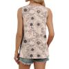 image:imageWIHOLL Womens Tank Tops Loose Casual Summer Tops Eyelet V Neck Basic Sleeveless Shirts Trendy 2026Printbeige