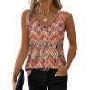 image:imageWIHOLL Womens Tank Tops Loose Casual Summer Tops Eyelet V Neck Basic Sleeveless Shirts Trendy 2026Printboho