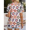 image:imageWIHOLL Womens Tops Boho Summer Outfits 2026 Short Sleeve Shirts with Lace Beach Vacation Clothes Casual S3XL6boho