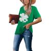 image:imageWIHOLL Womens Tops Casual Short Sleeve V Neck Summer T Shirts Fashion Spring Clothes1clover