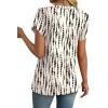 image:imageWIHOLL Womens Tops Dressy Casual Petal Sleeve Summer Spring Short Sleeve V Neck Shirts Work Business Vacation Clothes 2026Floral Ripple