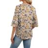 image:imageWIHOLL Womens Tops Eyelet Lace V Neck Bell Sleeve Blouses Dressy Casual Work Shirt 2026 Summer Spring Fashion ClothingCaramel Blossom