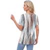 image:imageWIHOLL Womens Tops Short Sleeve T Shirts Pleated Dressy Casual Round Neck Summer Clothes Outfits Blouses Loose FitTie Dye