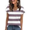 Z - White Purple Stripes