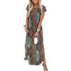 Floral Boho Dark Blue