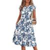image:imageWIHOLL Summer Dresses for Women 2026 Cap Sleeve Casual Sundresses Floral Tiered Swing Fashion Beach Vacation Dress01  Vintage Blue Floral