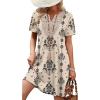 Beige Ethnic Floral