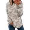 image:imageWIHOLL Sweatshirt for Women Crewneck Long Sleeve Shirts Curved Hem Lightweight Sweaters Fall Clothes 2025Unique Dots