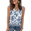 5-blue-white Floral