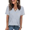 Z- Blue Striped White