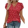 Floral Red Polka Dot