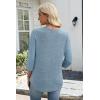 image:imageWIHOLL 34 Length Sleeve Womens Tops Lightweight Spring Outfits Plus Size Casual Summer TShirtsBlue