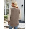 image:imageWIHOLL 34 Length Sleeve Womens Tops Lightweight Spring Outfits Plus Size Casual Summer TShirtsCoffee Beige