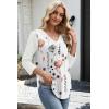 image:imageWIHOLL 34 Length Sleeve Womens Tops Lightweight Spring Outfits Plus Size Casual Summer TShirtsPrint 02