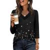 image:imageWIHOLL 34 Length Sleeve Womens Tops Lightweight Spring Outfits Plus Size Casual Summer TShirtsPrint 04
