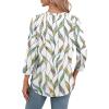 image:imageWIHOLL 34 Length Sleeve Womens Tops Summer Basic Business Casual Blouses 2025 FashionCpatternedwhite Print