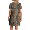 image:imageWIHOLL Boho Summer Dresses for Women Casual Loose T Shirt Dress with Pockets Beach Vacation Outfits S4XL01boho Multicolor