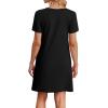 image:imageWIHOLL Boho Summer Dresses for Women Casual Loose T Shirt Dress with Pockets Beach Vacation Outfits S4XL02black