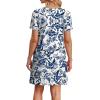 image:imageWIHOLL Boho Summer Dresses for Women Casual Loose T Shirt Dress with Pockets Beach Vacation Outfits S4XL03ethnic Floral