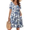 image:imageWIHOLL Boho Summer Dresses for Women Casual Loose T Shirt Dress with Pockets Beach Vacation Outfits S4XL03ethnic Floral