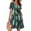 image:imageWIHOLL Boho Summer Dresses for Women Casual Loose T Shirt Dress with Pockets Beach Vacation Outfits S4XL04black Blue Sparkle
