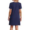 image:imageWIHOLL Boho Summer Dresses for Women Casual Loose T Shirt Dress with Pockets Beach Vacation Outfits S4XL04navy Blue