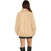 image:imageWIHOLL Womens Leather Jackets Faux Suede Oversized Fall Motorcycle Coats Fashion Winter Outfits Clothes Y2k TopsKhaki