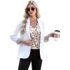 image:imageWIHOLL Womens Satin Summer Tops Cap Short Sleeve Blouses V Neck Shirts Business Casual Outfits Fashion Clothing 2026Printed Ink Dot