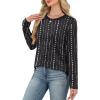 image:imageWIHOLL Womens Striped Long Sleeve Shirts Spring Outfits 2026 Color Block Tops Fashion Clothing Ribbed Crewneck Tee BlousesEblack