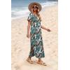image:imageWIHOLL Womens Summer Short Sleeve Dresses Maxi Dress Vacation Beach Sundresses 2026 with PocketsFloral Frond