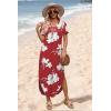 image:imageWIHOLL Womens Summer Short Sleeve Dresses Maxi Dress Vacation Beach Sundresses 2026 with PocketsFloral Lily