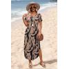 image:imageWIHOLL Womens Summer Short Sleeve Dresses Maxi Dress Vacation Beach Sundresses 2026 with PocketsFloral Ripple