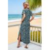 image:imageWIHOLL Womens Summer Short Sleeve Dresses Maxi Dress Vacation Beach Sundresses 2026 with PocketsFloral Viola