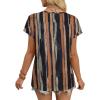 image:imageWIHOLL Womens Summer Tops 2026 Cap Short Sleeve Shirts V Neck Tshirts Spring Blouses Beach Vacation ClothesPrint 05