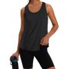 image:imageWIHOLL Womens Workout Tank Tops Sleeveless Athletic Racerback for Gym Yoga Running  Summer Fitness Tops Scoop Neck SXXL0black