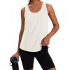 image:imageWIHOLL Womens Workout Tank Tops Sleeveless Athletic Racerback for Gym Yoga Running  Summer Fitness Tops Scoop Neck SXXL0white