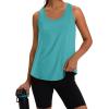 image:imageWIHOLL Womens Workout Tank Tops Sleeveless Athletic Racerback for Gym Yoga Running  Summer Fitness Tops Scoop Neck SXXLBlue Green